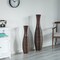 Elegant Decorative Tall Trumpet Shape Floor Vase in Brown - Modern Home Décor Accent, Sleek Tall Floor Vase for Living Room, Entryway, or Dining Room, Perfect for Dried Flowers or Silk Arrangements